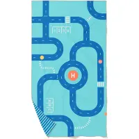 Quut Dwustronny recznik plazowy PlayTowels L (180 x 100cm) Road (180 x 100 cm)