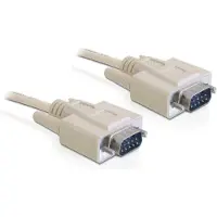 DeLOCK - Câble série - DB-9 (M) pour DB-9 (M) - 1 m - beige - Chine