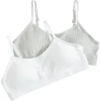Cool Club Soutiens-gorge gris chiné / blanc