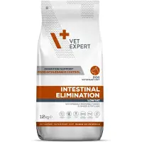 Vet Expert Veterinary Diet Intestinal Elimination Aliment sec pour chiens adultes pour la réduction des troubles aigus de l'absorption intestinale 12 kg