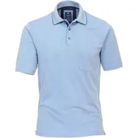 REDMOND Homme Redmond Casual Regular Fit Polo bleu, Unicolore
