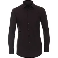 Venti Homme Venti Jerseyflex Body Fit Chemise en jersey noir, Unicolore