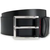 HUGO pour homme. 50541171 Ceinture Olpian noire (90 cm), Casuel, Cuir