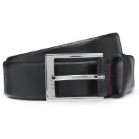HUGO pour homme. 50541175 Ceinture Volpiana noire (85 cm), Casuel, Cuir