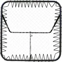 Axi Rebounder88 | Filet De Rebond Football Noir - 88X88Cm | Rebondisseur De Foot Réglable | Kickback - Multisport | Filet En Pp Résistant De 4 Mm