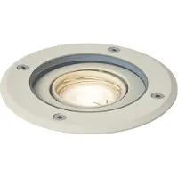 QAZQA Spot de sol moderne beige GU10 50mm orientable IP65 - Delux