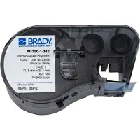 Brady M-250-1-342 ruban thermorétractable noir sur blanc 11,15 mm x 25,78 mm (d'origine)