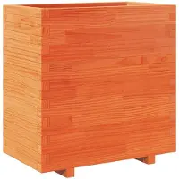 vidaXL Jardinière cire marron 70x40x72,5 cm bois de pin massif