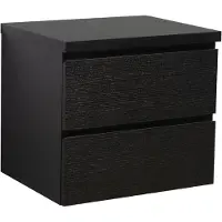 Badplaats Meuble de salle de bain Angela 60cm - bois noir – Armoire de rangement