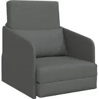 vidaXL Canapé-lit gris foncé 65 x 80 x 83 cm Tissu