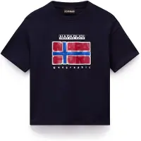 Napapijri Sella Short Sleeve T-shirt Bleu 16 Years Enfants