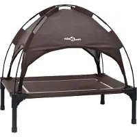 vidaXL Lit pour chien marron 71 x 64 x 71 cm en acier