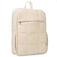 Selencia Vaya Puffy Laptop Rugzak 16 pouces - Ivoire doux