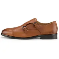 JOOP! Chaussure basse 'Pero Kleitos Monk' cognac