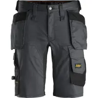 Snickers Korte Broek 6141 Staal Grijs - Zwart (5804) Maat 048 (48)