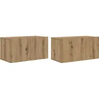 vidaXL Ensemble de meubles TV 2 pcs Marron 60 x 30 x 30 cm Bois composite
