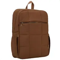 Selencia Sac à dos ordinateur portables Vaya Puffy 16 pouces - Mocha Brown