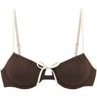 Copenhagen Studios Hauts de bikini 'Mix-Kini' brun foncé / blanc cassé