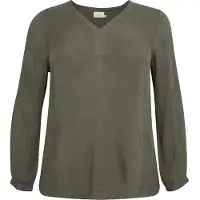 KAFFE CURVE Chemisier 'Ami' olive