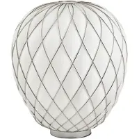 Fontana Arte Pinecone Lampe de Table Chrome Transparent | Large