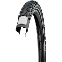 Schwalbe Land Cruiser Plus Active Punctureguard 28'' X 2.15 Pneu urbain rigide Noir 28'' x 2.15 Noir 28'' x 2.15