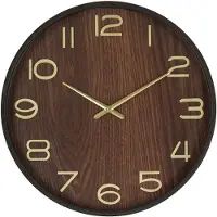 Atmosphera createur d'interieur - Uhr ivana holz d38cm