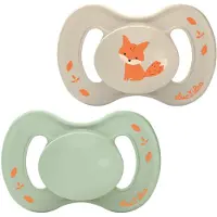 Luc et Léa Nature 2 Sucettes Anatomiques Téterelle Extra-Fine 18+ Mois