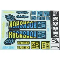 RockShox Troy Lee Designs Decals Kit Bleu 35 mm
