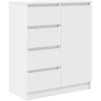 vidaXL Sideboard avec tiroirs blanc 71x35x84 cm Bois composite