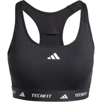 Adidas Soutien-gorge de sport 'TECHFIT' noir / blanc