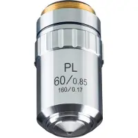 Bresser Optique DIN-PL 60x, planachromatique 5941560 Objectif de microscope Convient à la marque