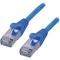 MCL Samar - Cordon de raccordement - RJ-45 (M) pour RJ-45 (M) - 50 cm - FTP - CAT 6 - bleu