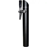 Ich-zapfe Colonne À Bière - - Modèle Black Tower - Hauteur 46,5 Cm - Diamètre 60 Mm - 1 Ligne