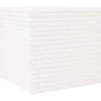 vidaXL Jardinière blanc 70x70x68,5 cm bois de pin massif