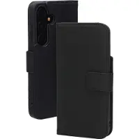 Mobiparts Leather Wallet Case Samsung Galaxy S24 Black (MagSafe Compatible) (Samsung Galaxy S24+), Coque pour téléphone portable, Noir
