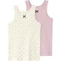 Name it Maillot de corps crème / vert gazon / violet clair