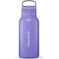 LifeStraw bouteille filtre à eau Go 2.0 acier inoxydable chardon violet isolée 1 litre - violet