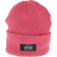 Superdry Femme Tricoté En Maille Classique Bonnet, Rose &amp; Noir