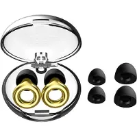 INF Bouchons d'oreilles antibruit en silicone Gold