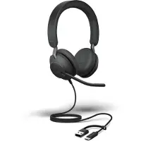 Jabra Evolve2 40 Se Usb A/c Headphones Noir