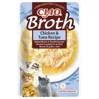 Inaba CIAO Bouillon Bouillon de poulet et de thon pour chats 12x40g