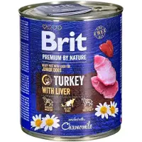 Brit Premium by Nature nourriture naturelle pour chiots à base de dinde et de foie - 6x800 g