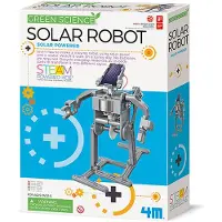 4M Green Science Solar Panel Robot Argenté Enfants