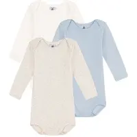Petit Bateau Bodies BODY US ML PASTEL PACK X3 filles - Multicolore - 3 mois