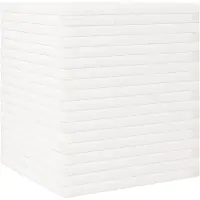vidaXL Jardinière blanc 60x60x68,5 cm bois de pin massif