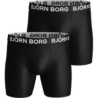 Björn Borg Lot de 2 Boxers Sport Noirs