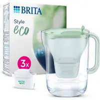 Brita Carafe Filtrante Style Eco 24 L - Verte Inclut 1 Filtre À Eau Maxtra Pro Compatible Lave-vaisselle