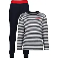 Vingino Pyjama 'Wose' bleu foncé / rouge vif / blanc