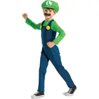 JAKKS Pacific Luigi Luxury Junior Costume Vert 4-6 Years