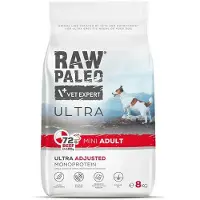 Vet Expert RAW PALEO Ultra Mini Adult Bœuf - nourriture sèche pour chiens - 8 kg